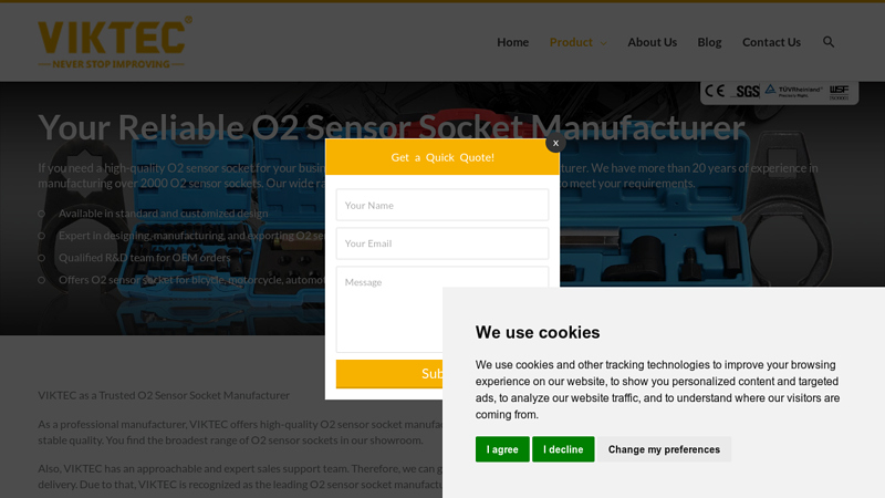 O2 Sensor Socket Best Supplier in China