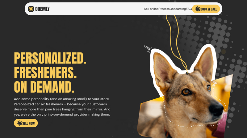 Odemly: Custom Car Fresheners – Unique Print