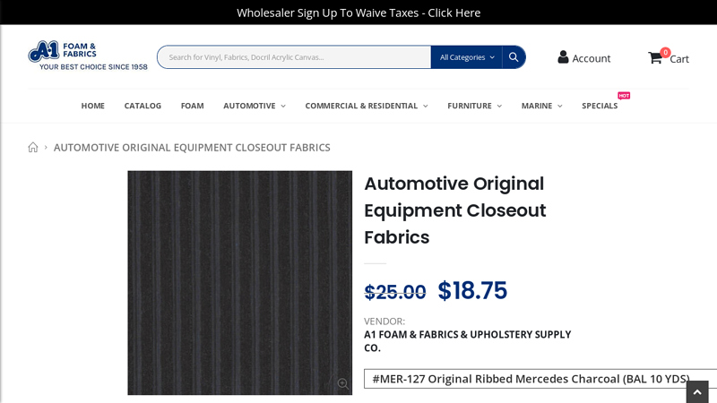 OEM Automotive Upholstery Fabric