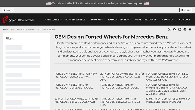 OEM Design Forged Wheels for Mercedes Benz