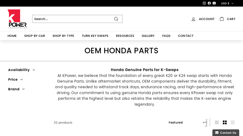 OEM Honda Parts