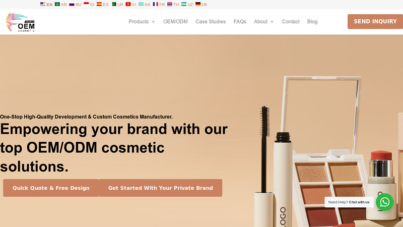 OEM ODM Cosmetic & Skincare Manufacturer