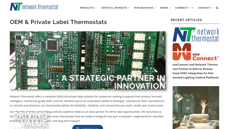 OEM & Private Label Thermostats