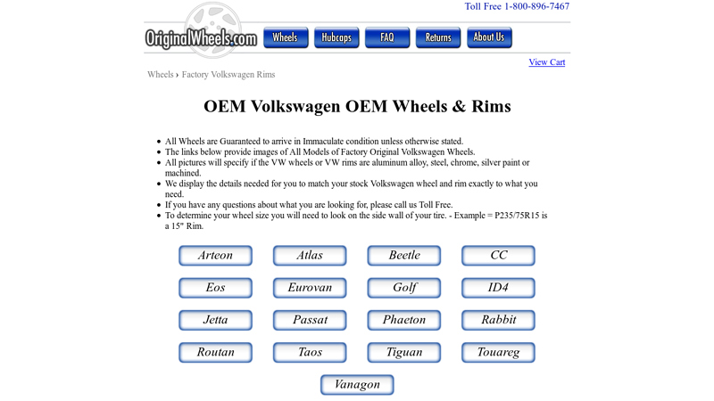 OEM Volkswagen Wheels