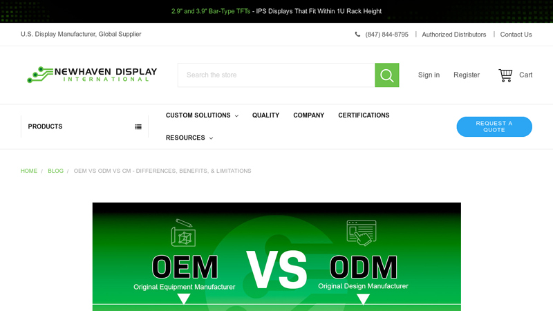 OEM vs ODM vs CM