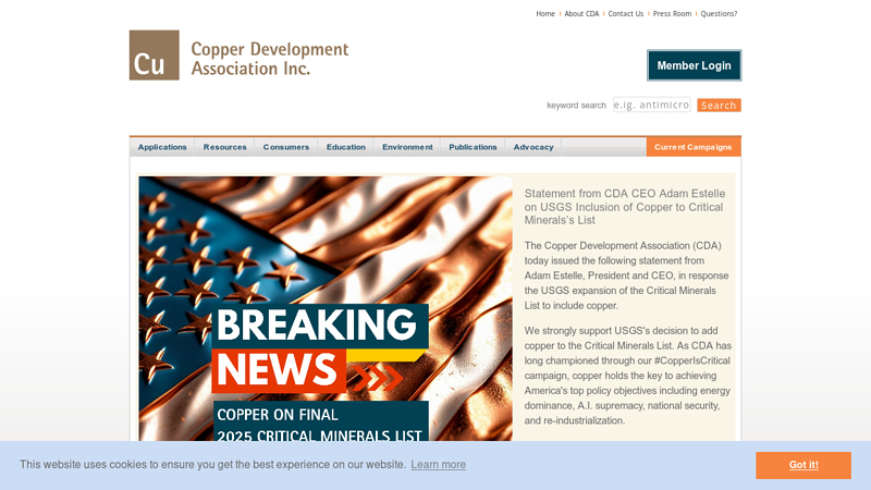 of Copper Development Association, Inc. (USA)