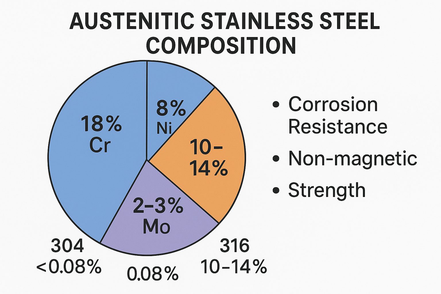 of stainless steels