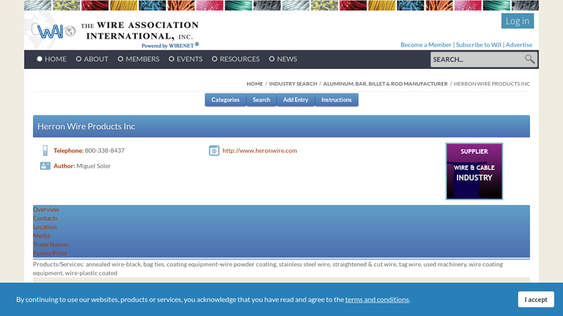 of The Wire Association International, Inc.