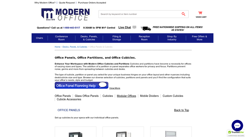 Office Cubicles & Partitions for Sale