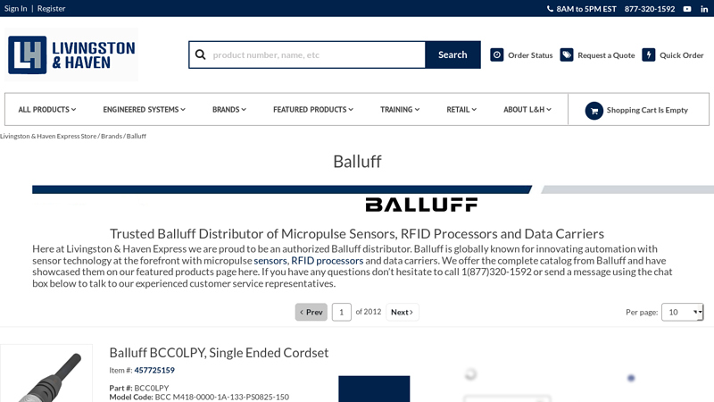 Official Balluff Distributor