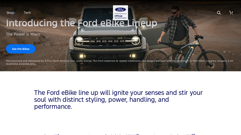 Official Ford Licensed eBikes