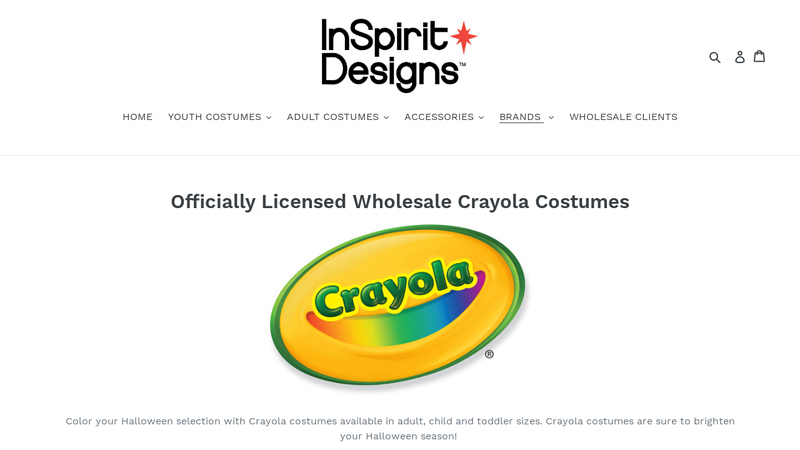 Officially Licensed Wholesale Crayola Costumes