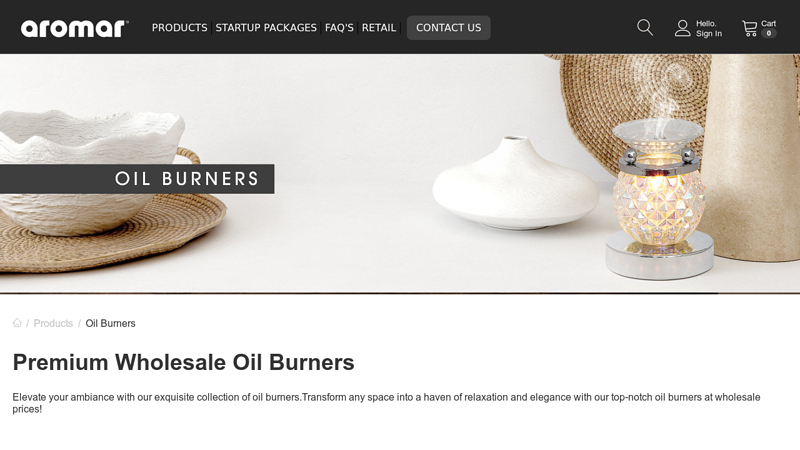Oil Burners & Wax Warmers Wholesale
