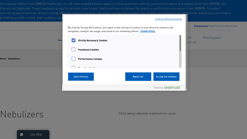 OMRON Respiratory Nebulizers & Devices for At