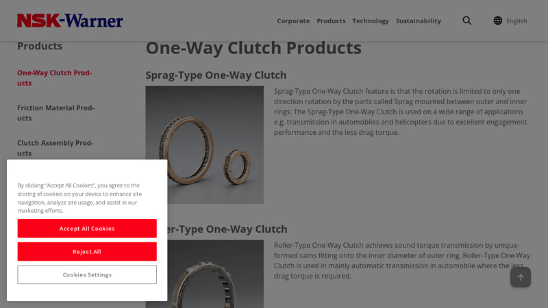 One-Way Clutch Products