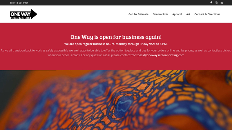 One Way Screen Printing custom t-shirts