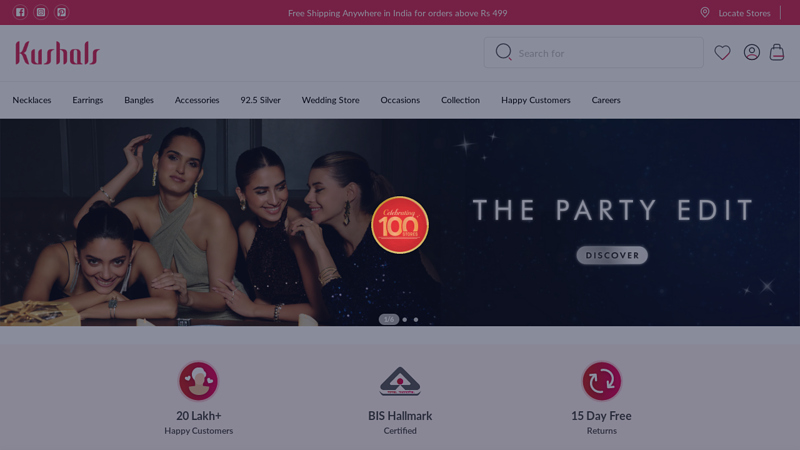 Online Shopping for Fashion, Imitation, Artificial Jewellery for Women