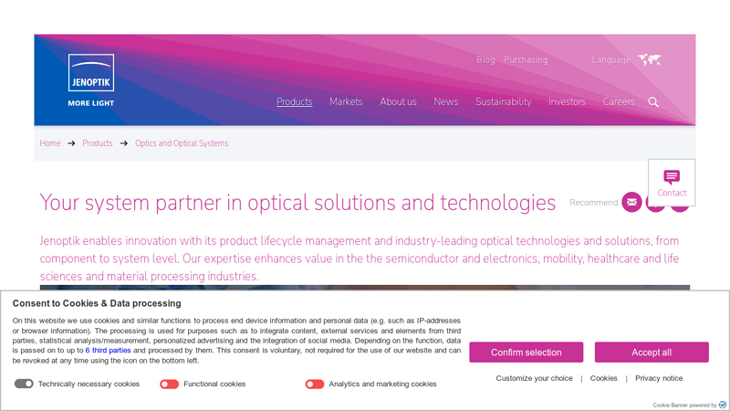 Optical systems for individual applications
