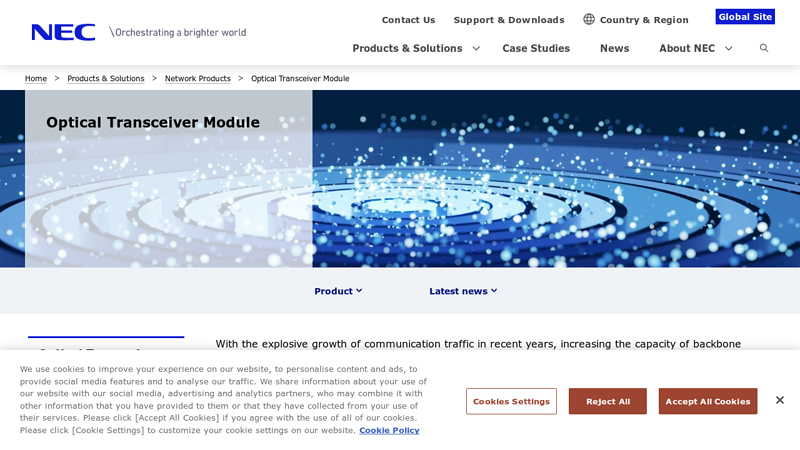 Optical Transceiver Module : Products & Solutions