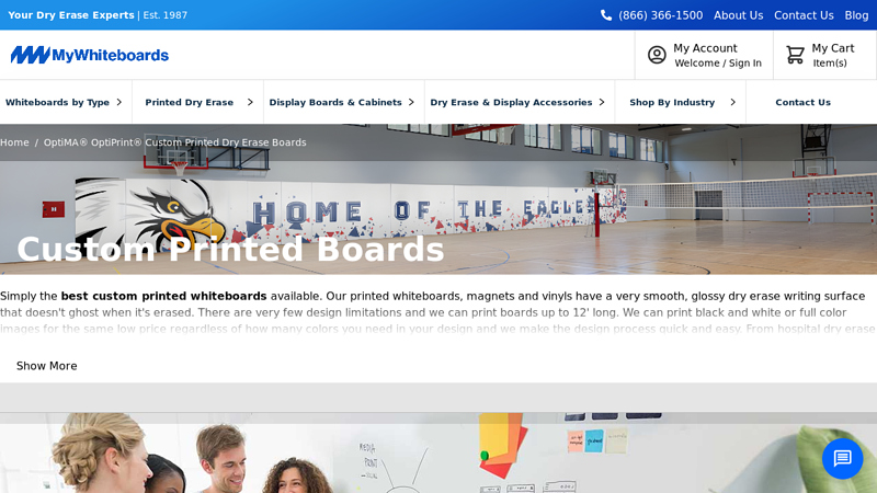 OptiMA® OptiPrint® Custom Printed Dry Erase Boards