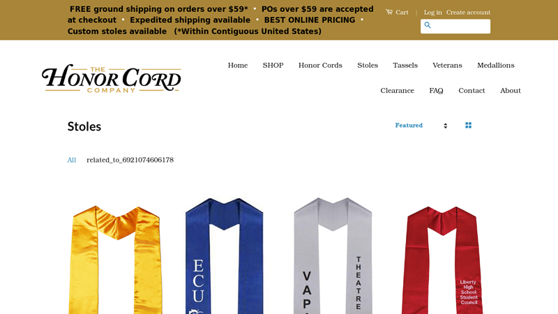 Order Graduation Stoles & Sashes