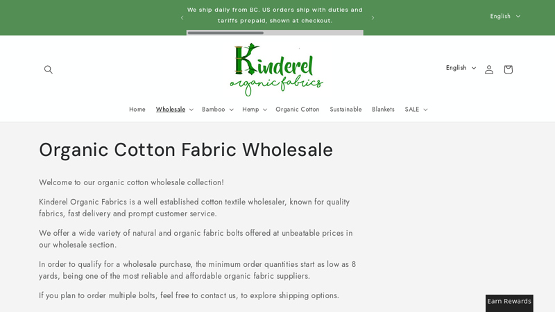 Organic Cotton Fabric Wholesale