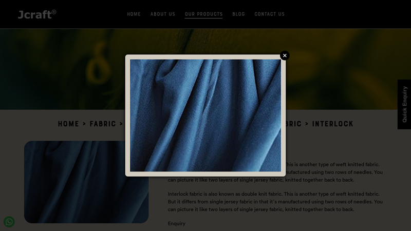 Organic Cotton Interlock Fabric Manufacturer