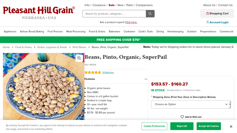 Organic pinto beans for sale in bulk nitro