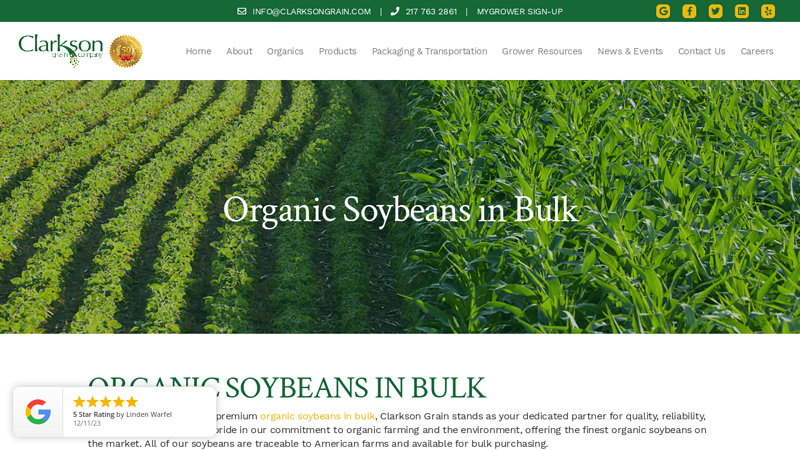 Organic Soybeans in Bulk