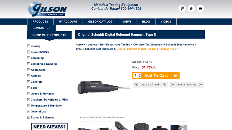 Original Schmidt Digital Rebound Hammer, Type N