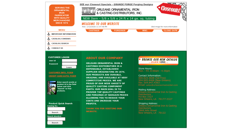 Orleans Ornamental Iron & Casting Distributors, Inc.