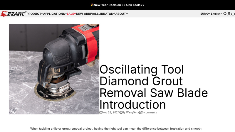 Oscillating Tool Diamond Grout Removal Saw Blade Introduction