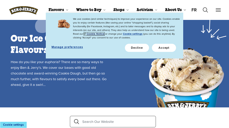 Our Ice Cream Flavours