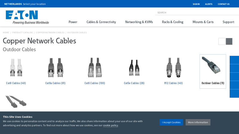 Outdoor Copper Network Cables