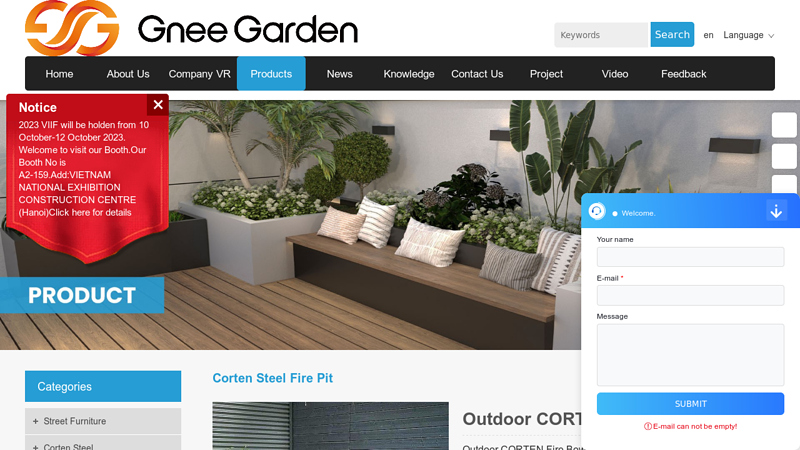 Outdoor CORTEN Fire Bowl