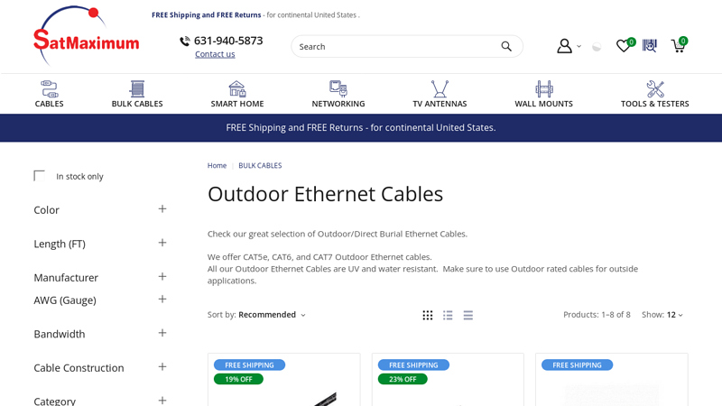 Outdoor Ethernet Cables
