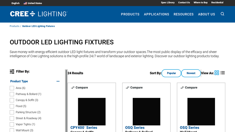 Outdoor LED Lighting Fixtures