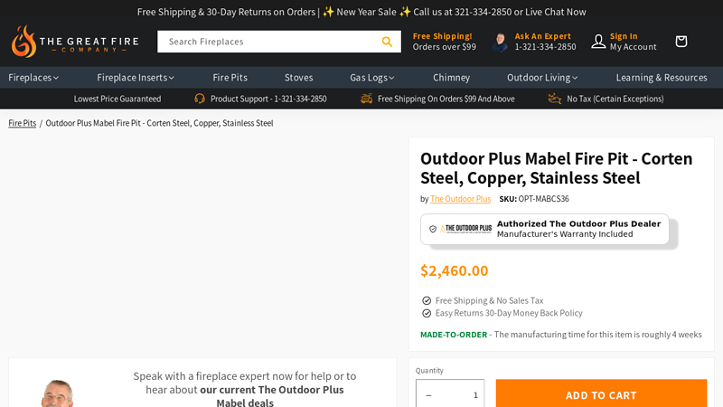 Outdoor Plus Mabel Fire Pit