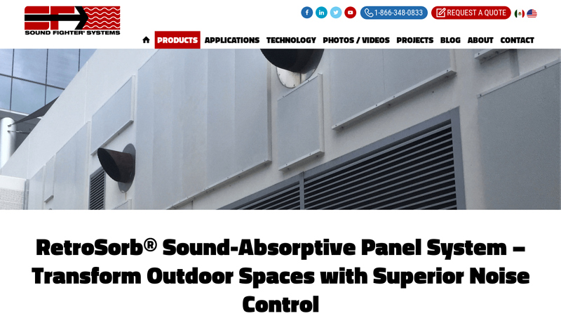 Outdoor Sound Absorbing Panels