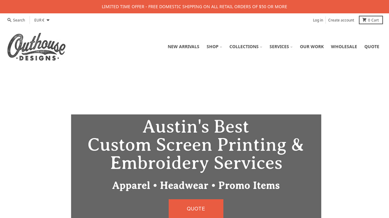 Outhouse Designs custom t-shirts