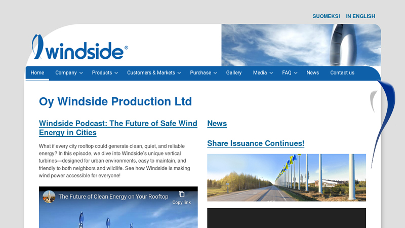 Oy Windside Production Ltd