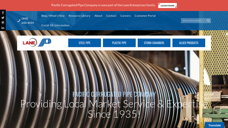 Pacific Corrugated Pipe Company