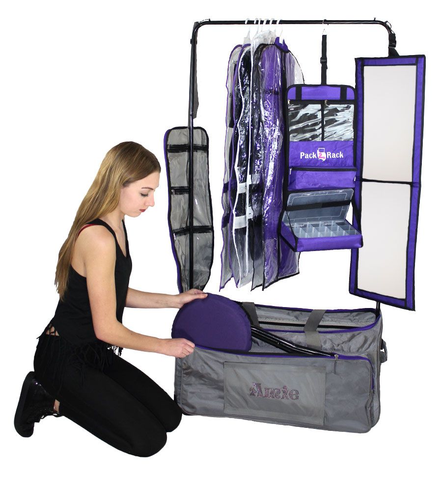 Pack 2 Rack Rolling Foldable Dance Bag