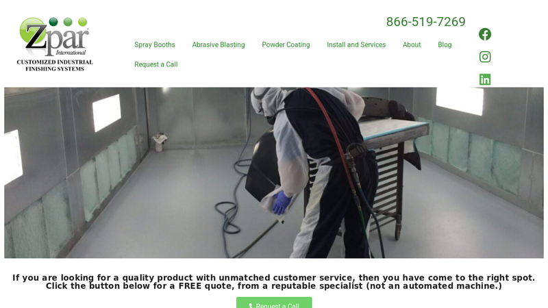 Paint Booths, Spray Booths, Finishing Systems