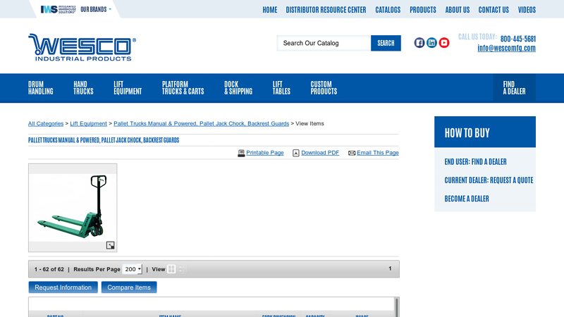 Pallet Trucks Manual & Powered, Pallet Jack Chock, Backrest Guards