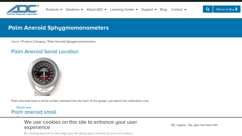 Palm Aneroid Sphygmomanometers