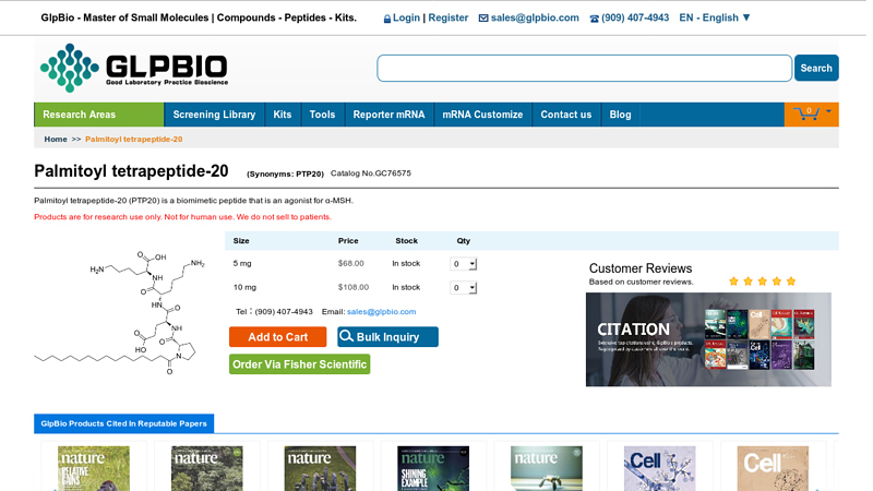 Palmitoyl tetrapeptide