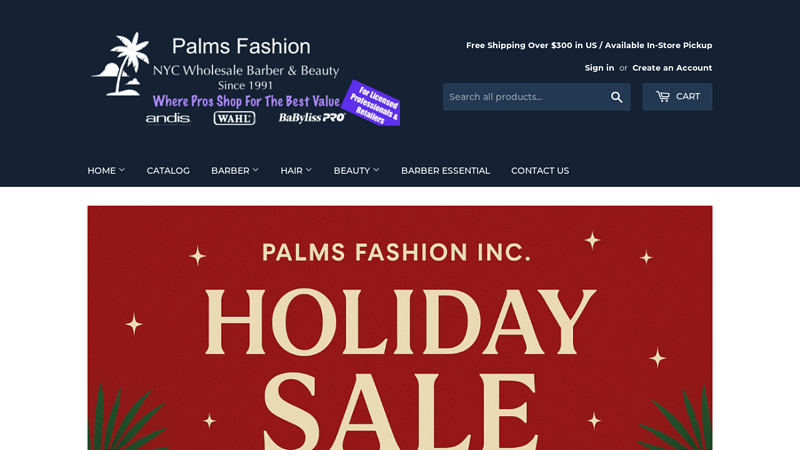 Palms Fashion Wholesale Barber & Beauty Supply