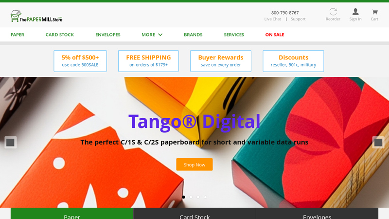 Paper, Card Stock & Envelopes at The Paper Mill Store