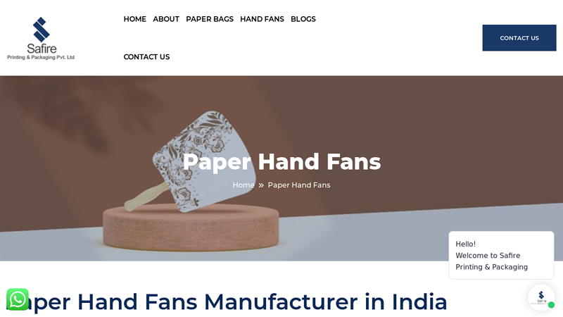 Paper Hand Fans Manufacturer in India